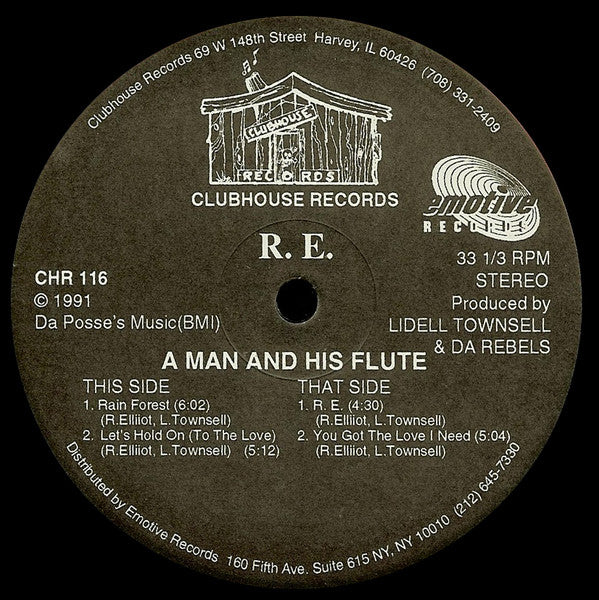 R.E. : A Man And His Flute (12",33 ⅓ RPM)