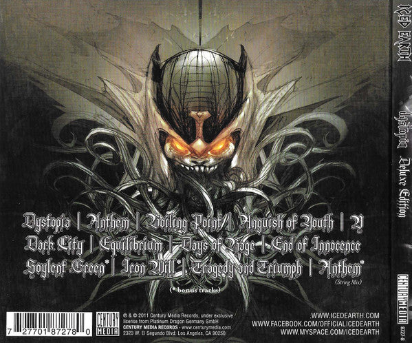 Iced Earth : Dystopia (CD, Album, Dlx, Dig)