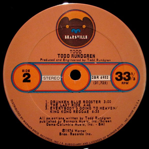 Todd Rundgren : Todd (2xLP, Album, San)