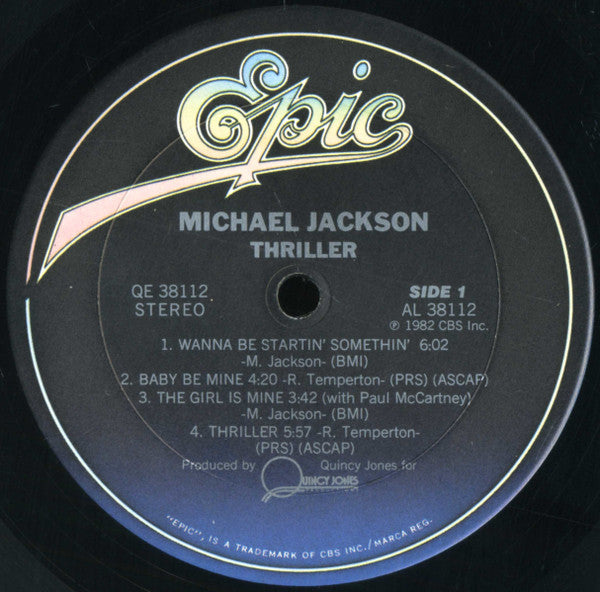Michael Jackson : Thriller (LP, Album, Pit)