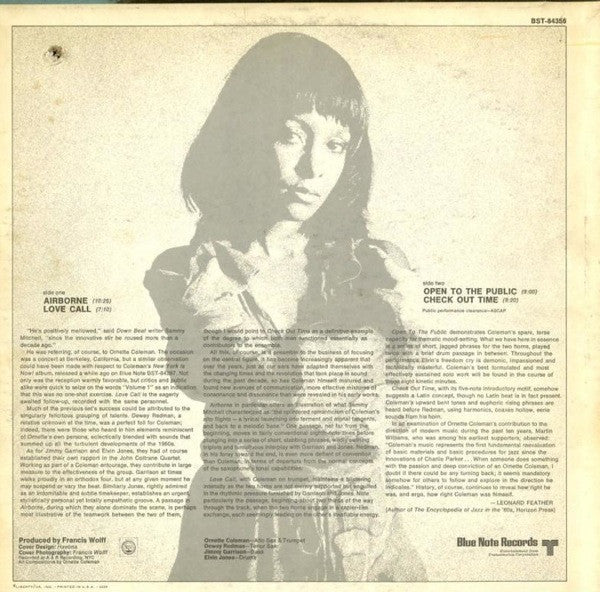 Ornette Coleman : Love Call (LP, Album)