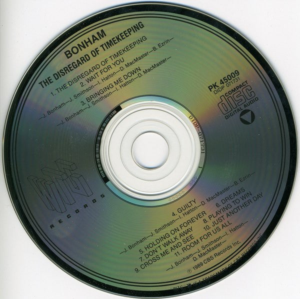 Bonham : The Disregard Of Timekeeping (CD, Album)