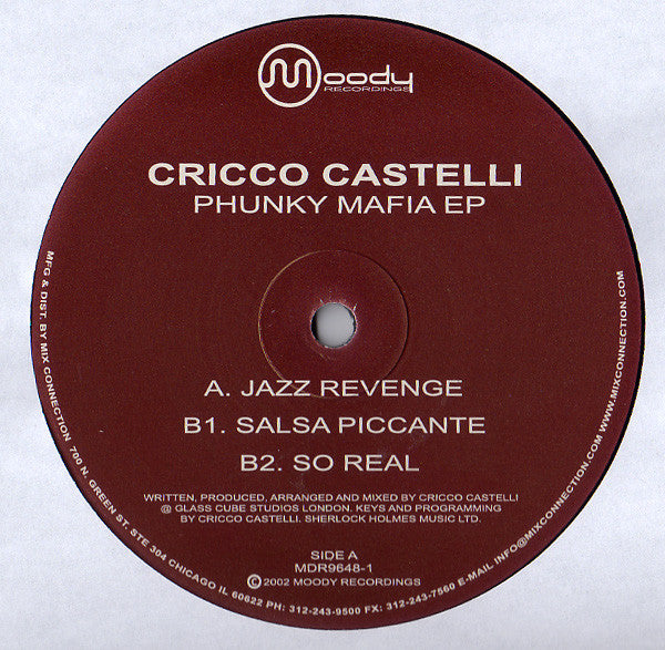 Cricco Castelli : Phunky Mafia EP (12", EP)