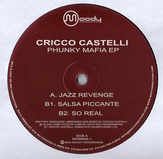 Cricco Castelli : Phunky Mafia EP (12", EP)