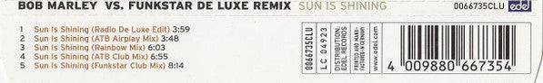 Bob Marley Vs. Funkstar De Luxe : Sun Is Shining (Remix) (CD, Maxi)