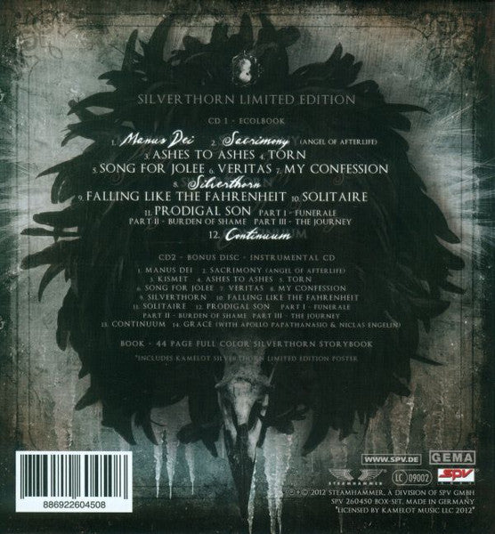 Kamelot : Silverthorn (Box, Ltd + CD, Album, Eco + CD, Album, Car)