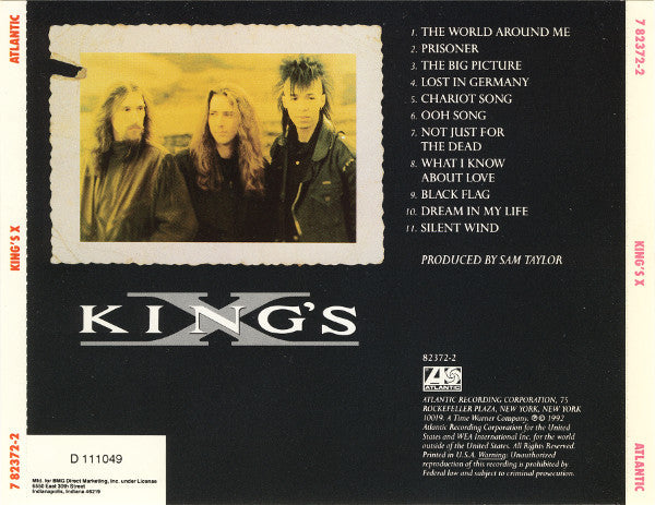 King's X : King's X (CD, Album, Club, RP)