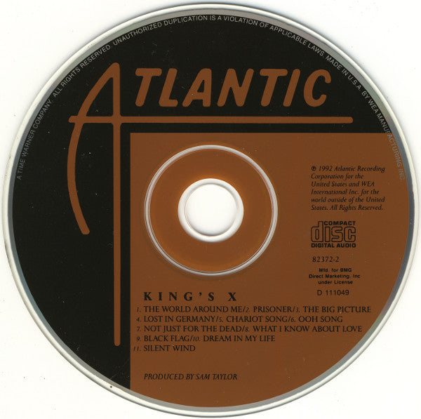 King's X : King's X (CD, Album, Club, RP)