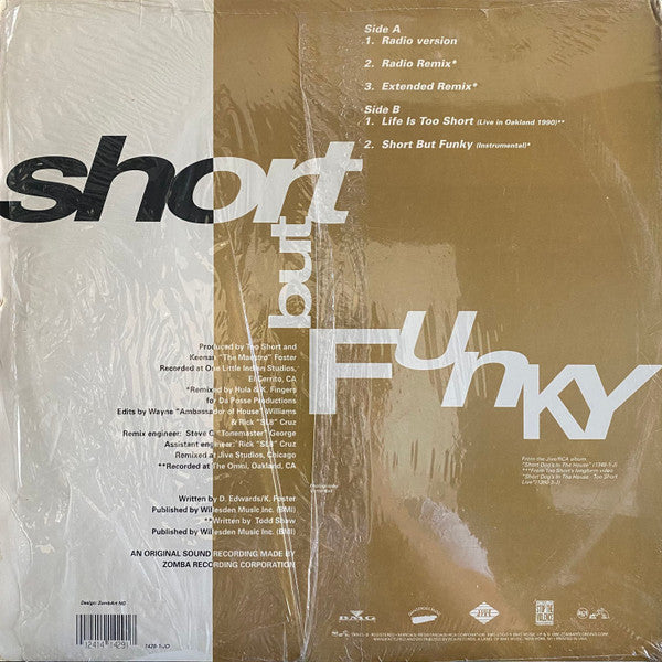 Too Short : Short But Funky (12")