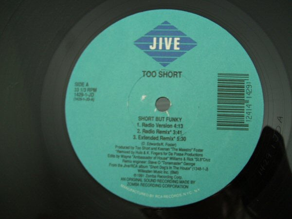 Too Short : Short But Funky (12")
