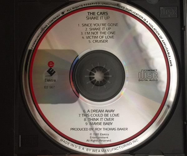 The Cars : Shake It Up (CD, Album, Club, RE)