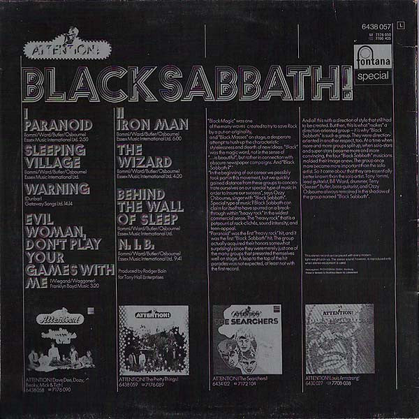 Black Sabbath : Attention! Black Sabbath! (LP, Comp)