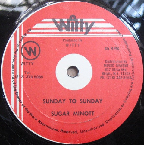 Sugar Minott : Sunday To Sunday (12")