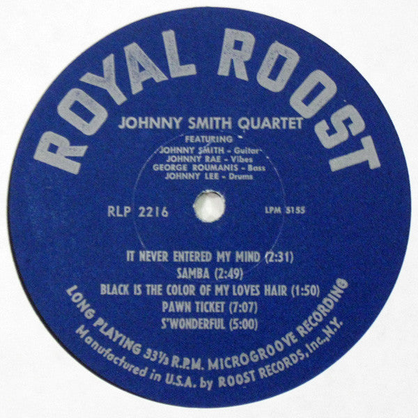 The New Johnny Smith Quartet* : The New Johnny Smith Quartet (LP, Album, Mono, RP)