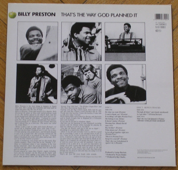 Billy Preston : That's The Way God Planned It (LP, Album, RE, RM + 12")