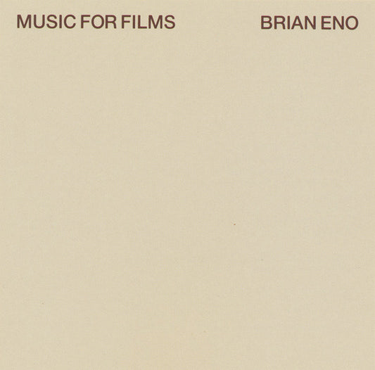 Brian Eno : Music For Films (CD, Album, RE)