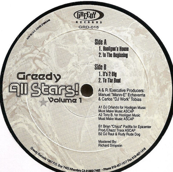 Various : All Stars! Vol. 1 (12")