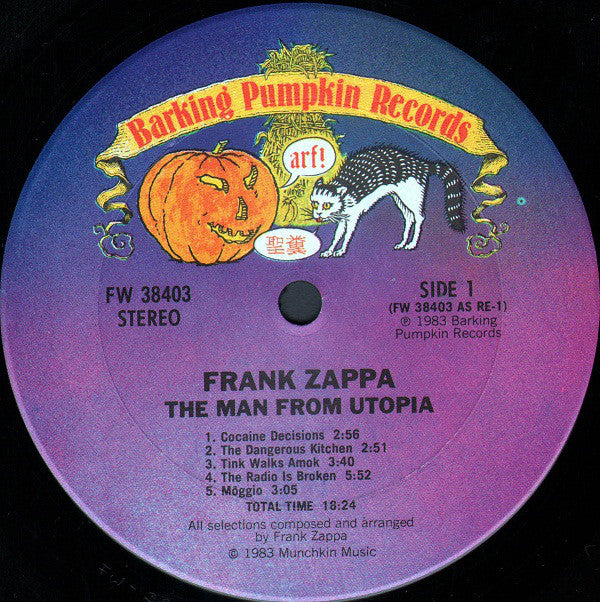 Frank Zappa : The Man From Utopia (LP, Album, Pit)