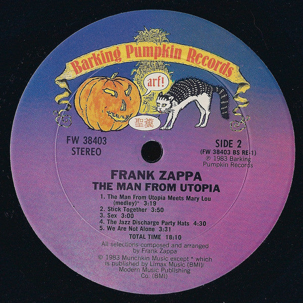 Frank Zappa : The Man From Utopia (LP, Album, Pit)