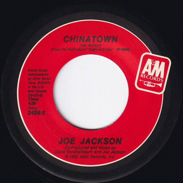 Joe Jackson : Steppin' Out B/W Chinatown (7", Single, Mon)