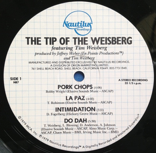 Tim Weisberg : The Tip Of The Weisberg (LP, Album, KM )