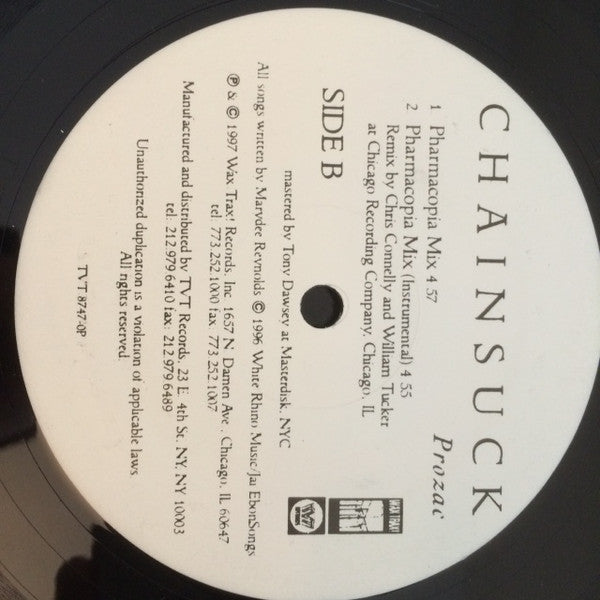 Chainsuck : Emily Says/Prozac (12", Promo)