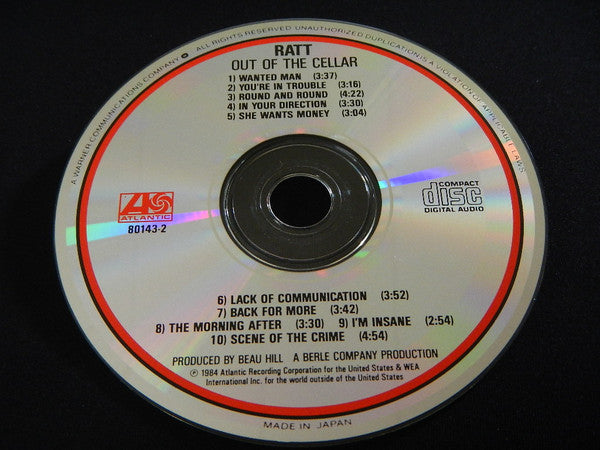 Ratt : Out Of The Cellar (CD, Album, RE)