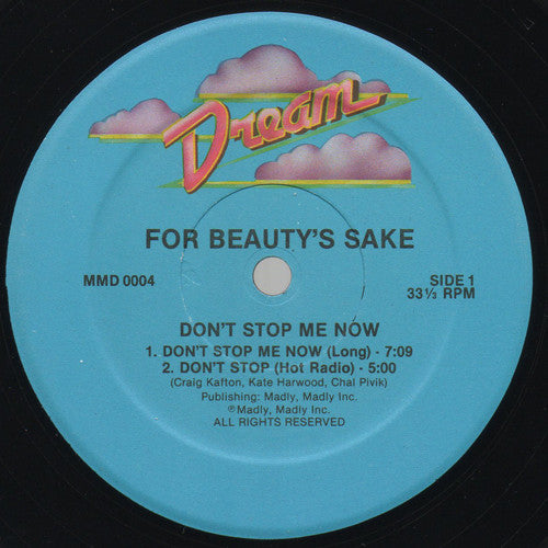 For Beauty's Sake : Don't Stop Me Now (12")