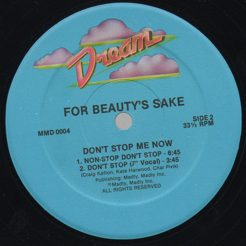 For Beauty's Sake : Don't Stop Me Now (12")