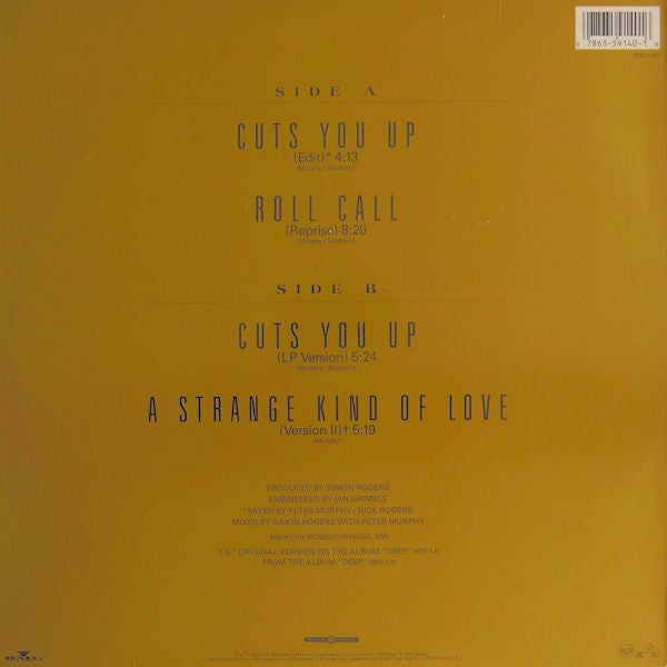 Peter Murphy : Cuts You Up (12")