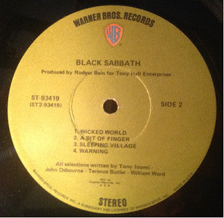 Black Sabbath : Black Sabbath (LP, Album, Club, Cap)