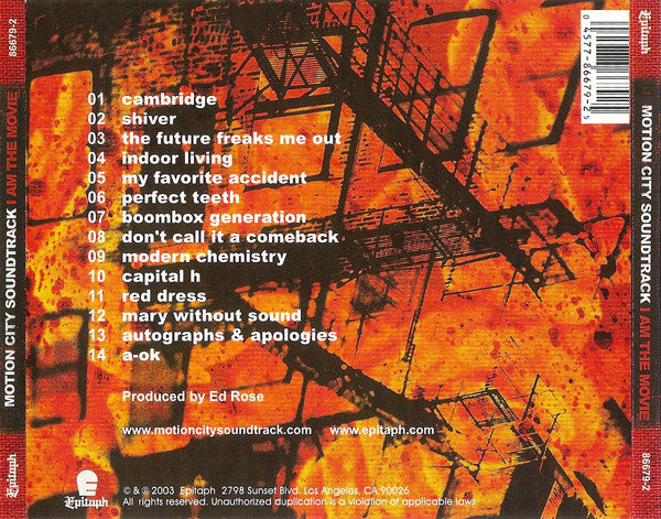 Motion City Soundtrack : I Am The Movie (CD, Album, Enh)