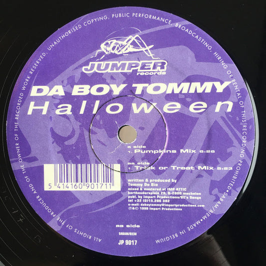 Da Boy Tommy : Halloween (12",45 RPM)
