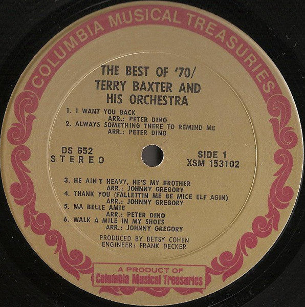 Terry Baxter And His Orchestra* : The Best Of '70 (3xLP, Album, Box)
