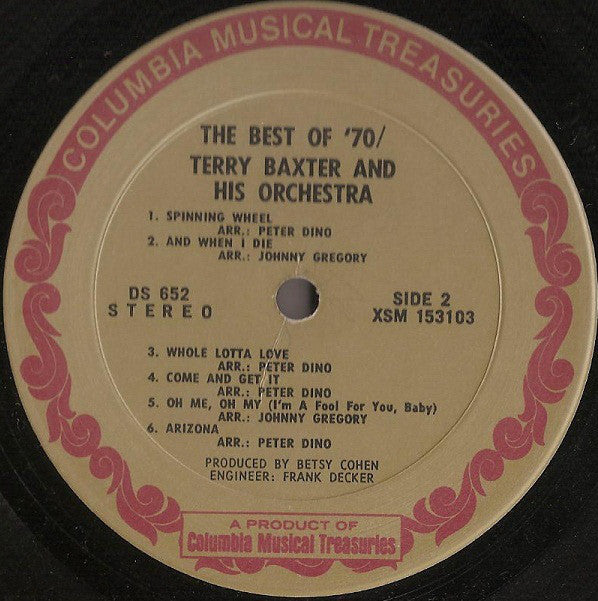 Terry Baxter And His Orchestra* : The Best Of '70 (3xLP, Album, Box)