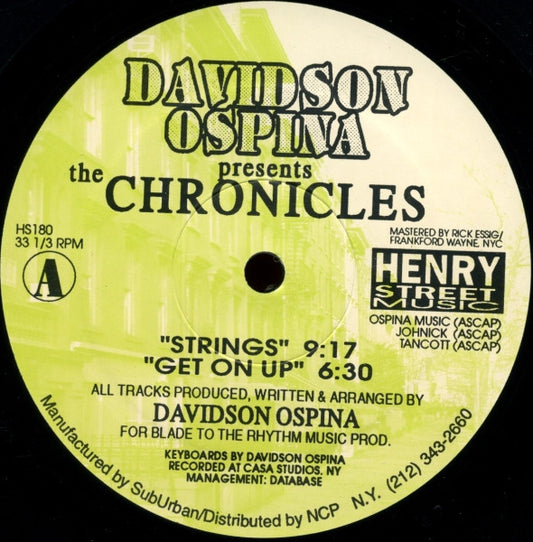 Davidson Ospina : The Chronicles (12")