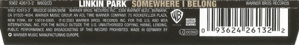 Linkin Park : Somewhere I Belong (CD, Single)