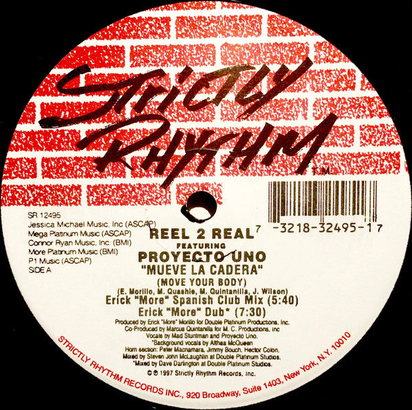 Reel 2 Real Featuring Proyecto Uno : Mueve La Cadera (Move Your Body) (12")
