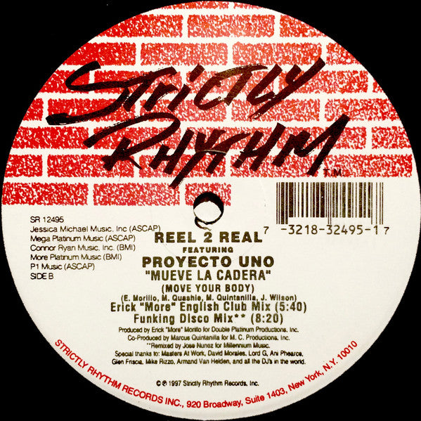 Reel 2 Real Featuring Proyecto Uno : Mueve La Cadera (Move Your Body) (12")