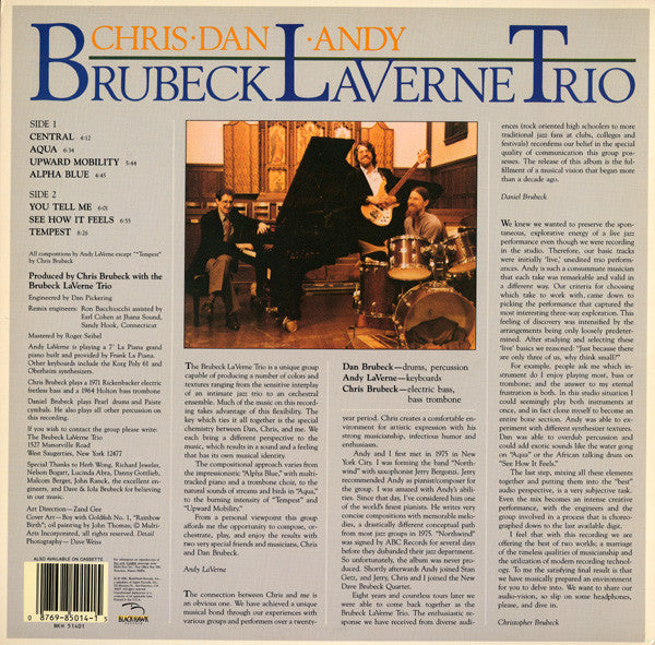 Brubeck LaVerne Trio : See How It Feels (LP, Album)