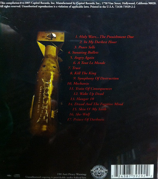 Megadeth : Greatest Hits - Back To The Start (Compilation,Remastered,Stereo)