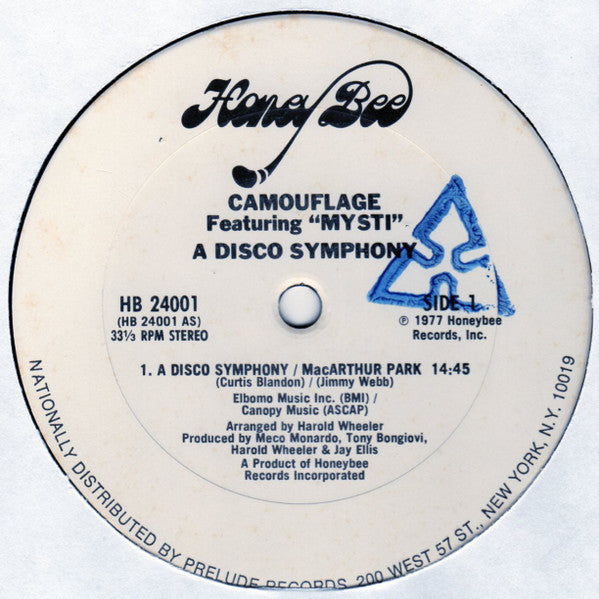 Camouflage (5) Featuring Mysti : A Disco Symphony (LP, Album)