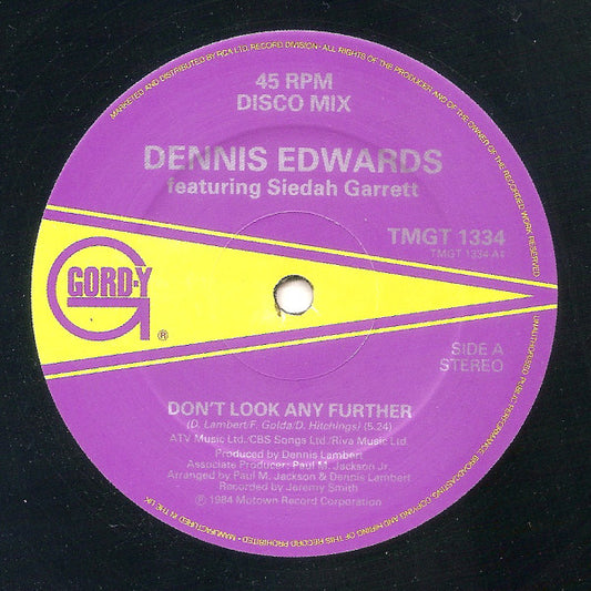 Dennis Edwards Featuring Siedah Garrett : Don't Look Any Further (12", Single)