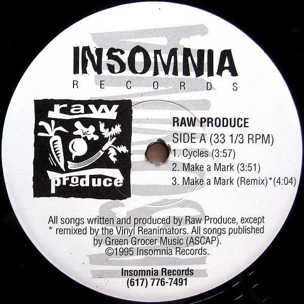 Raw Produce : Cycles / Make A Mark (12", Pho)