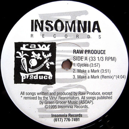 Raw Produce : Cycles / Make A Mark (12", Pho)