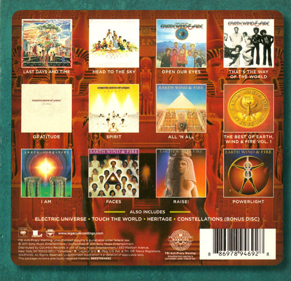 Earth, Wind & Fire : The Columbia Masters  (16xCD, RE, RM + Box, Comp)
