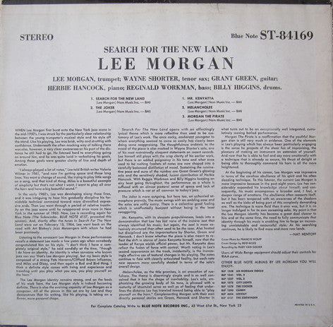 Lee Morgan : Search For The New Land (LP, Album)