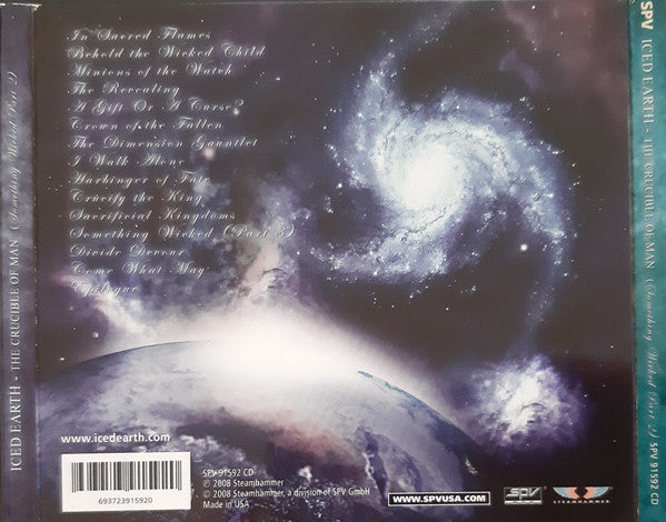 Iced Earth : The Crucible Of Man: Something Wicked Part 2 (CD, Album, Dig)