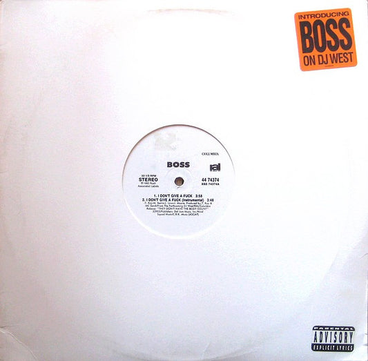 Boss (3) : I Don't Give A Fuck / Mai Sista Izza Bitch (12", Promo)