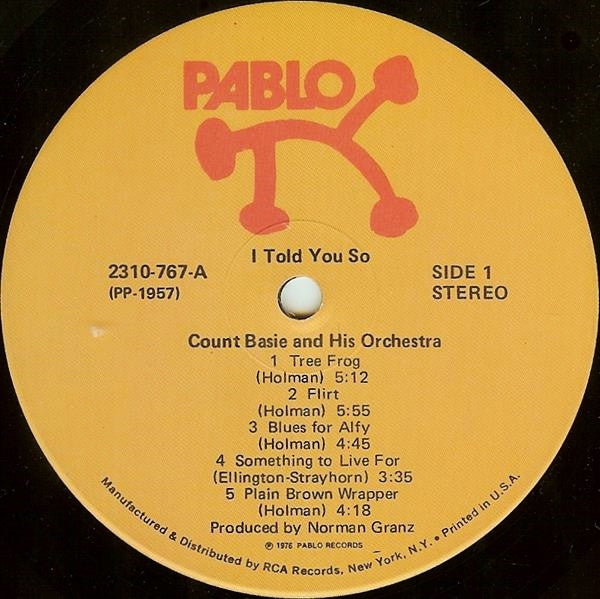 Count Basie And His Orchestra* : I Told You So (LP)